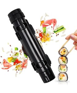 Igoods Sushi Maker - Sushi Bazooka - Zelf Sushi Maken - Sushi Kit - Zwart