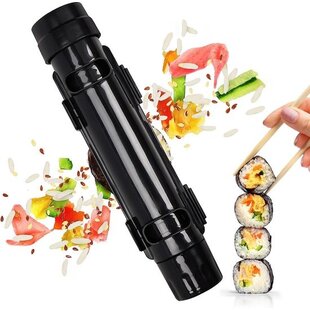 Igoods Sushi Maker - Sushi Bazooka - Zelf Sushi Maken - Sushi Kit - Zwart