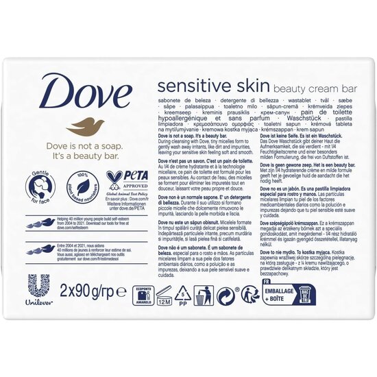 Dove Dove Handzeep - Sensitive Skin - 3in1 - 90g