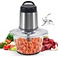 Royalty Line Royalty Line® MCE300 Elektrische Hakmolen - Groentesnijder - 1 Liter Glazen Kom - Chopper - 2 Snelheden - 300W - Foodprocessor Met 4 Messen - RVS / Glas