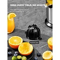 Royalty Line Royalty Line® CPE85 Citruspers Electrisch - Sinaasappelpers Elektrisch - Citrusjuicer Met 2 Perskegels - Citroenpers - RVS / Zwart