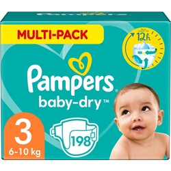 Pampers Baby Dry - Maat 3 - 198 Luiers