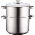 Royalty Line Stoompan - Couscous Pan - 14 Liter - Rijst en Groentestomer - Multisteamer Voor Alle Warmtebronnen - Couscoussier met Handgrepen - Rijst en Groentestomer Met RVS Deksel - RVS