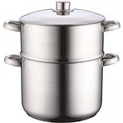 Royalty Line Stoompan - Couscous Pan - 14 Liter - Rijst en Groentestomer - Multisteamer Voor Alle Warmtebronnen - Couscoussier met Handgrepen - Rijst en Groentestomer Met RVS Deksel - RVS