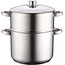 Royalty Line Stoompan - Couscous Pan - 14 Liter - Rijst en Groentestomer - Multisteamer Voor Alle Warmtebronnen - Couscoussier met Handgrepen - Rijst en Groentestomer Met RVS Deksel - RVS