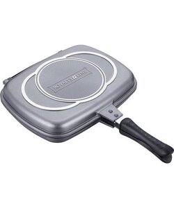 Royalty line Dubbele grillpan 28 cm - zilver