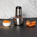 Royalty Line® MCE300 Elektrische Hakmolen - Groentesnijder - 1.8 Liter Kom XL - Chopper - 2 Snelheden - 300W Foodprocessor - RVS
