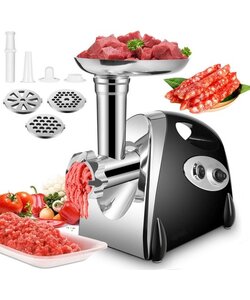 Royalty Line vleesmolen - zwart - 500W