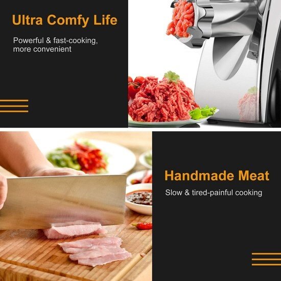 Royalty Line vleesmolen - zwart - 500W