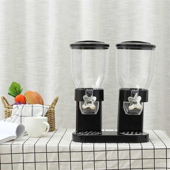 Igoods Igoods Ontbijtgranen Dispenser - Voorraadpotten - Voedselblik BPA Vrij - Cornflakes Opslag - 2 x 500 Gram