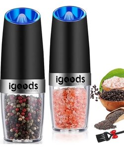 Igoods Peper- & Zoutstellen - Pepermolen - Kruidenmolen - Zoutmolen - Keukengerei Set - 2 Stuks