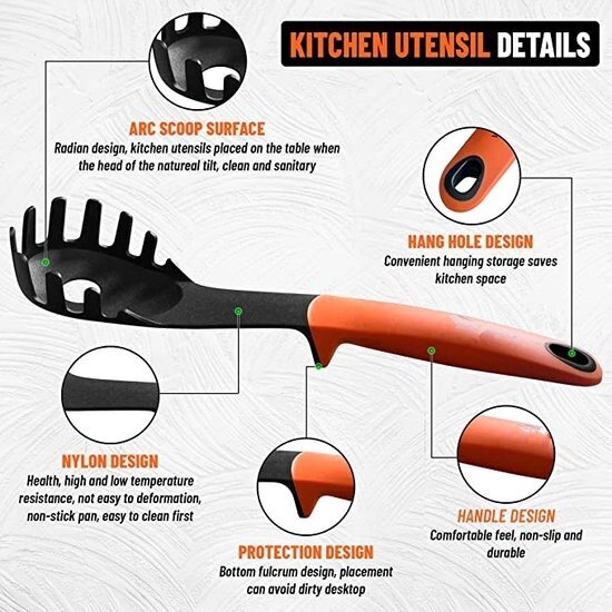 Igoods Igoods Keukengerei Set - 7 Delige Kookgerei Set - BPA-Vrij - Koken - Ophangbaar - Hittebestendig - Met Carroussel - Kitchenset - Multi Kleuren