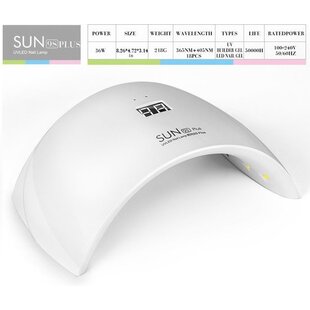 Igoods Nagellamp - 36W/18LEDS - Nagellamp LED UV Lamp voor Nagels - Geschikt voor Gelnagels en Gelpolish - UV Nageldroger - Met 30 en 60 Seconden Timer - Wit