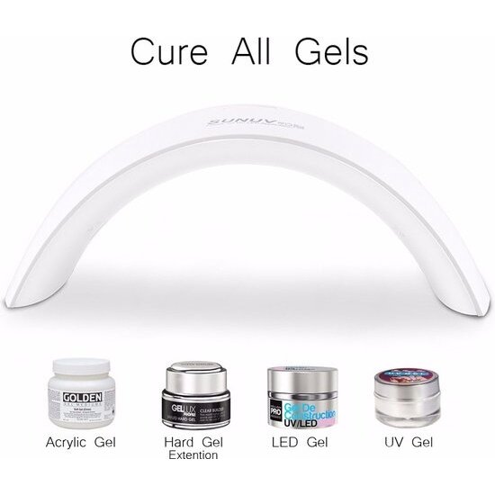 Igoods Igoods Nagellamp - 36W/18LEDS - Nagellamp LED UV Lamp voor Nagels - Geschikt voor Gelnagels en Gelpolish - UV Nageldroger - Met 30 en 60 Seconden Timer - Wit