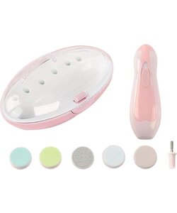 IGOODS Electrische Baby nagelset - Baby NagelKnipper & Nageltrimmer - veilig en zacht - voor baby en volwassenen - ultra stil (slapend knippen) - draadloos - Pink