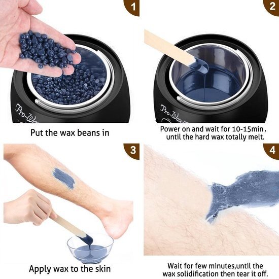 Igoods IGOODS Harsontharing - Ontharingstool - Waxen of Harsen met de Wax Verwarmer - Wit