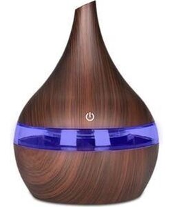 Igoods Aroma Diffuser - Aromatherapie - Luchtbevochtiger - Verdamper – Aromatherapie - Geurverspreider - Donkerbruin