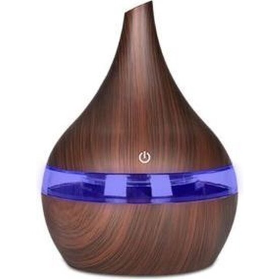 Igoods Igoods Aroma Diffuser - Aromatherapie - Luchtbevochtiger - Verdamper – Aromatherapie - Geurverspreider - Donkerbruin