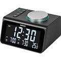 Igoods IGOODS - Wekkerradio - Digitale wekker - Snooze/slaap-functie - Met dimbaar display - Dual USB
