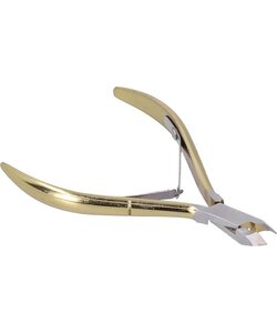 Igoods Nagelriemtang - Huidtang - Dode Huid - Nagelriemschaar - Nagelriemknipper - Met Beschermdop - Goudkleurig