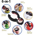 Igoods Igoods Multifunctionele Opener - 6 In 1 Keukengerei - Flesopener - Blikopener - Allesopener - Compact Formaat