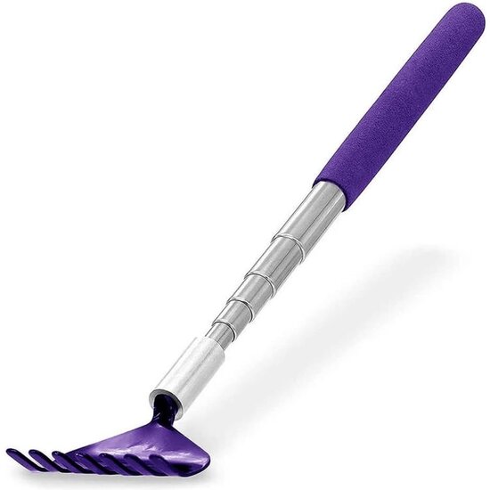 Igoods Igoods Uitschuifbare Rugkrabber - Ruggenkrabber - Telescopisch - Massage - Verstelbaar - Anti-jeuk - RVS - Paars