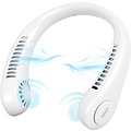 Igoods Igoods Nek Ventilator - Bladloze Nekventilator - Hoofdventilator - Gezichtsventilator - Mini Ventilator - Halsventilator - Draadloos - Oplaadbaar - Verkoeling - USB - Wit