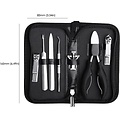Igoods Igoods Professionele Manicure Set - 7-Delige Manicure Set - Nagelknipper - Nagelschaar - Ingegroeide Teennagel - Nagelvijl - Teennagels - Vingernagels - Met Opbergetui - Zwart