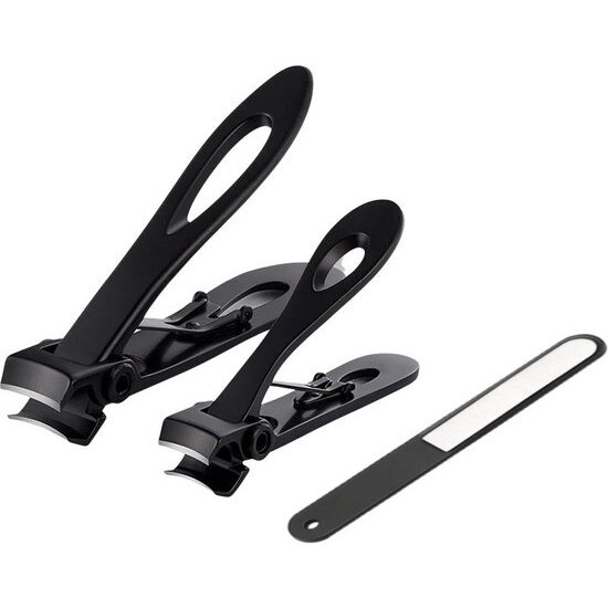 Igoods Igoods Premium Manicure Set - 3-delig Manicure Set - Nagelknipper Set - Nageltang - Teennagels - Vingernagels - Zwart