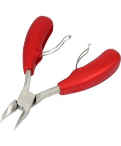 IGOODS Nagelknipper - Professionele teennagelknipper - Cutter Tang - RVS - Rood - Dikke Nagels Tool - Gesneden Nagel - Teen Trimmer