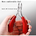 Igoods IGOODS Nagelknipper - Professionele teennagelknipper - Cutter Tang - RVS - Rood - Dikke Nagels Tool - Gesneden Nagel - Teen Trimmer