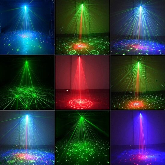 Igoods Igoods Discolamp - Feestverlichting - Disco Projector - Sfeerverlichting - Discobal - Stroboscoop - Partylight - Met Afstandsbediening