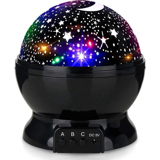 Igoods Igoods Sterren Projector - Sterrenhemel Projectie voor Kinderen - feestverlichting - Galaxy projector - LED - Zwart