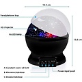 Igoods Igoods Sterren Projector - Sterrenhemel Projectie voor Kinderen - feestverlichting - Galaxy projector - LED - Zwart