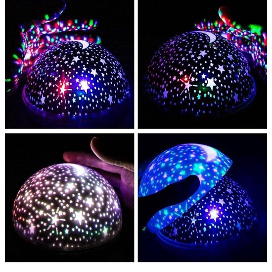 Igoods Igoods Sterren Projector - Sterrenhemel Projectie voor Kinderen - feestverlichting - Galaxy projector - LED - Zwart