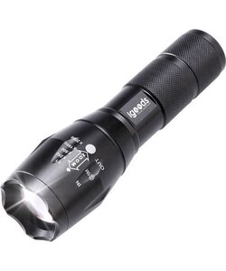 IGOODS - LED Zaklamp - Wit Licht- licht gewicht - Militaire zaklamp - LED zaklamp - Inzoombaar