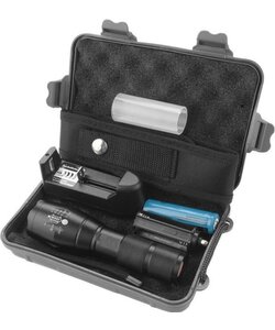 Igoods Waterdichte LED Zaklamp - oplaadbare batterij - opbergdoos