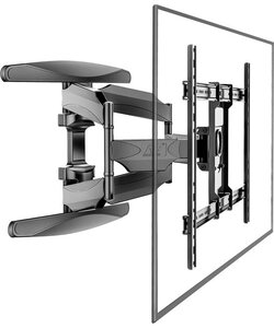 Igoods TV Muurbeugel - Draai- en Kantelbare TV Beugel - Tv's van 55 - 85 INCH - Maximaal 68.2KG - Universeel