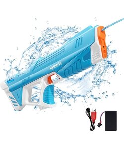 Igoods Waterpistool - Elektrische Waterpistool - Automatische Waterpistool - Watergun - Schiet Automatisch - Vult Automatisch - Zomer - Buitenspeelgoed - Blauw