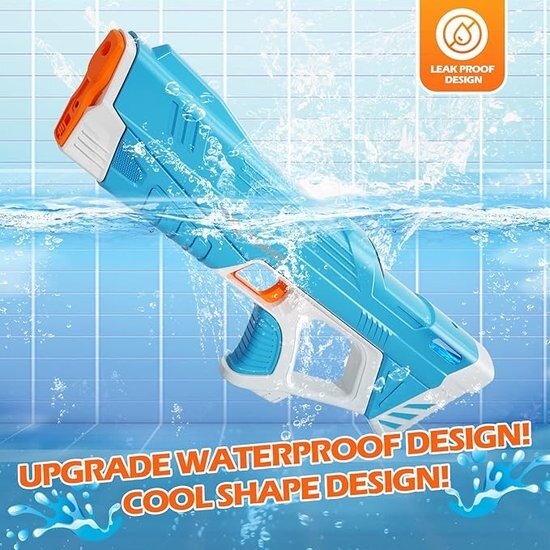 Igoods Igoods Waterpistool - Elektrische Waterpistool - Automatische Waterpistool - Watergun - Schiet Automatisch - Vult Automatisch - Zomer - Buitenspeelgoed - Blauw