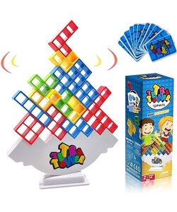 Igoods Tetra Tower Spel - Balans Spel - Creatief Speelgoed - Educatief Speelgoed - Motoriek - 1-4 Spelers