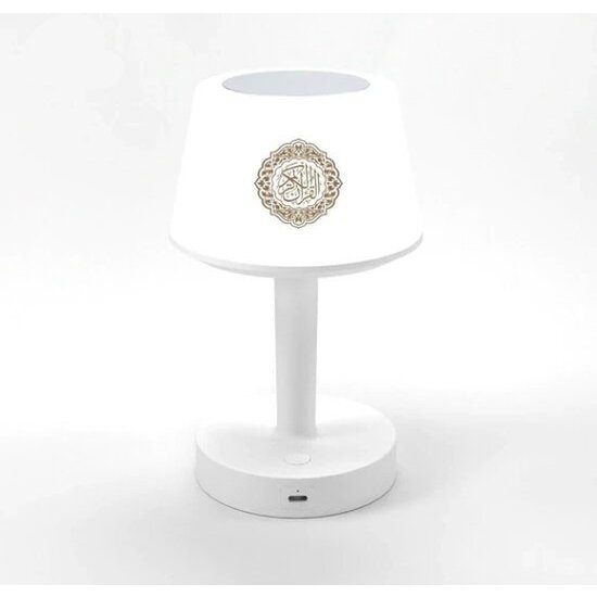 Igoods Igoods Koran Lamp - Koran Speaker - Burealamp - Meerdere Kleuren - USB - Draadloos - Oplaadbaar - Koran luisteren - Quran - Bluetooth - Wit