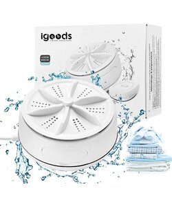 Igoods Draagbare Wasmachine - Vlekkenverwijderaar - Mini Wasmachine - 4 Versnellingen - UV Reiniging - 2kg Opslag