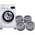 Igoods Igoods Wasmachine Trillingsdemper – Set van 4 stuks – Wasmachine Geluidsdemper – Antislip rubbe– Antislipmat