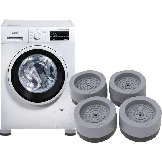 Igoods Igoods Wasmachine Trillingsdemper – Set van 4 stuks – Wasmachine Geluidsdemper – Antislip rubbe– Antislipmat