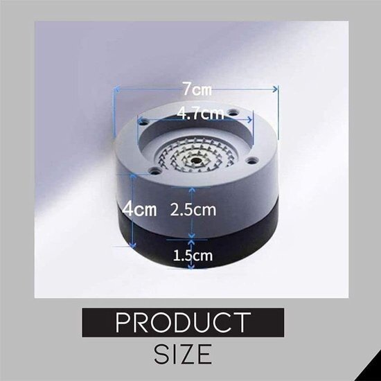 Igoods Igoods Wasmachine Trillingsdemper – Set van 4 stuks – Wasmachine Geluidsdemper – Antislip rubbe– Antislipmat
