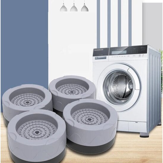 Igoods Igoods Wasmachine Trillingsdemper – Set van 4 stuks – Wasmachine Geluidsdemper – Antislip rubbe– Antislipmat