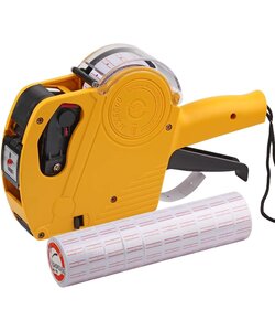 Igoods prijstang inclusief prijs, rol en inkt - Geel