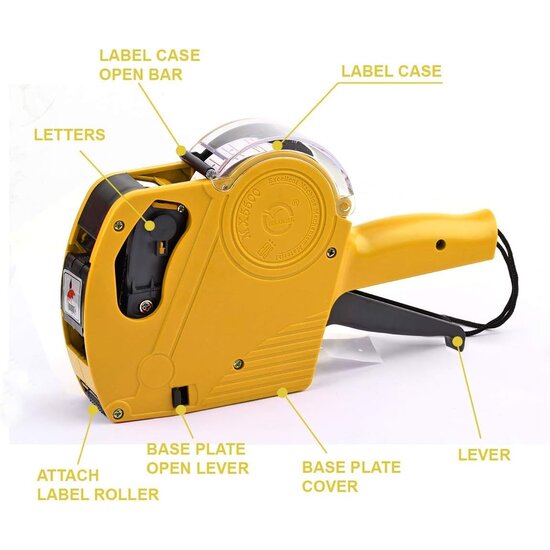 Igoods Igoods prijstang inclusief prijs, rol en inkt - Geel