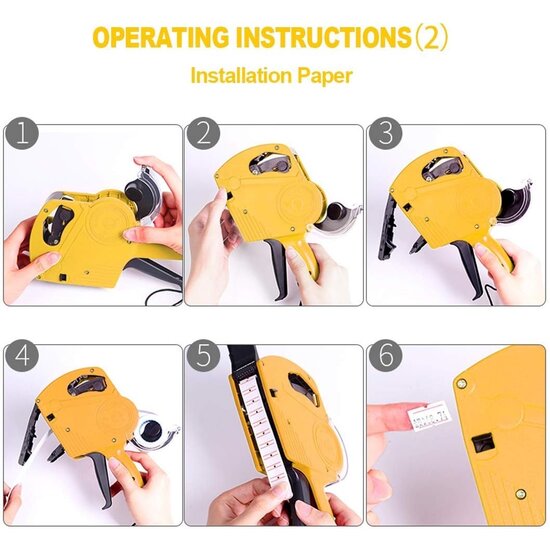 Igoods Igoods prijstang inclusief prijs, rol en inkt - Geel